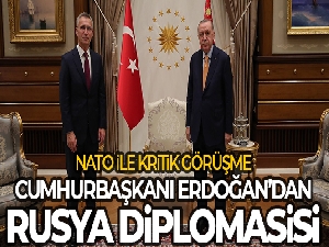 Cumhurbaşkanı Erdoğan, NATO Genel Sekreteri Stoltenberg ile görüştü