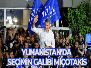 Yunanistan'da seçimin galibi Miçotakis'in partisi oldu