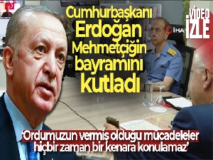 Cumhurbaşkanı Erdoğan Mehmetçiğin bayramını kutladı