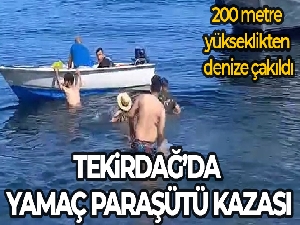 Tekirdağ'da yamaç paraşütü kazası: Denize çakılarak hayatını kaybetti