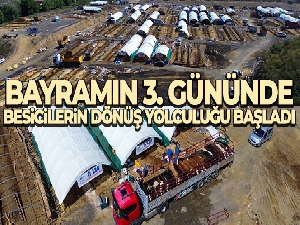 Bayramın 3. gününde besicilerin dönüş yolculuğu başladı