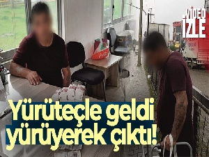 Zabıtaların yakaladığı dilenci yürüteçle geldi, yürüyerek çıktı