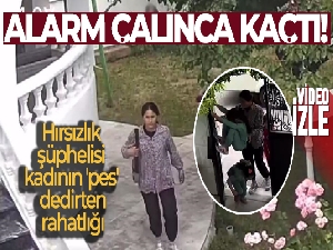 Hırsızlık şüphelisi kadının 'pes' dedirten rahatlığı!