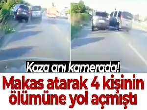 İzmir'de 5 kişinin hayatını kaybettiği kaza kamerada