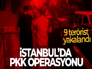 İstanbul'da PKK operasyonu: 9 terörist yakalandı