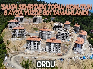 'Sakin Şehir'deki toplu konutun 8 ayda yüzde 80'i tamamlandı