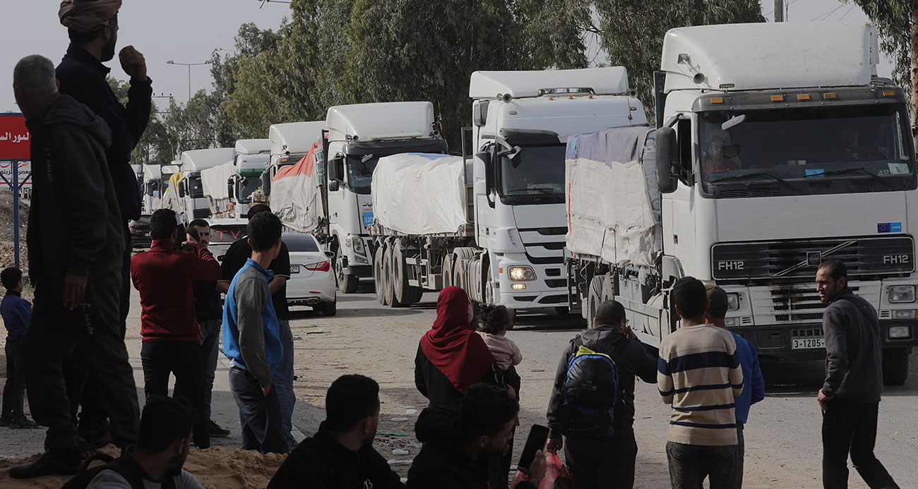 Gazze Şeridi’ne 200 yardım tırı geçti