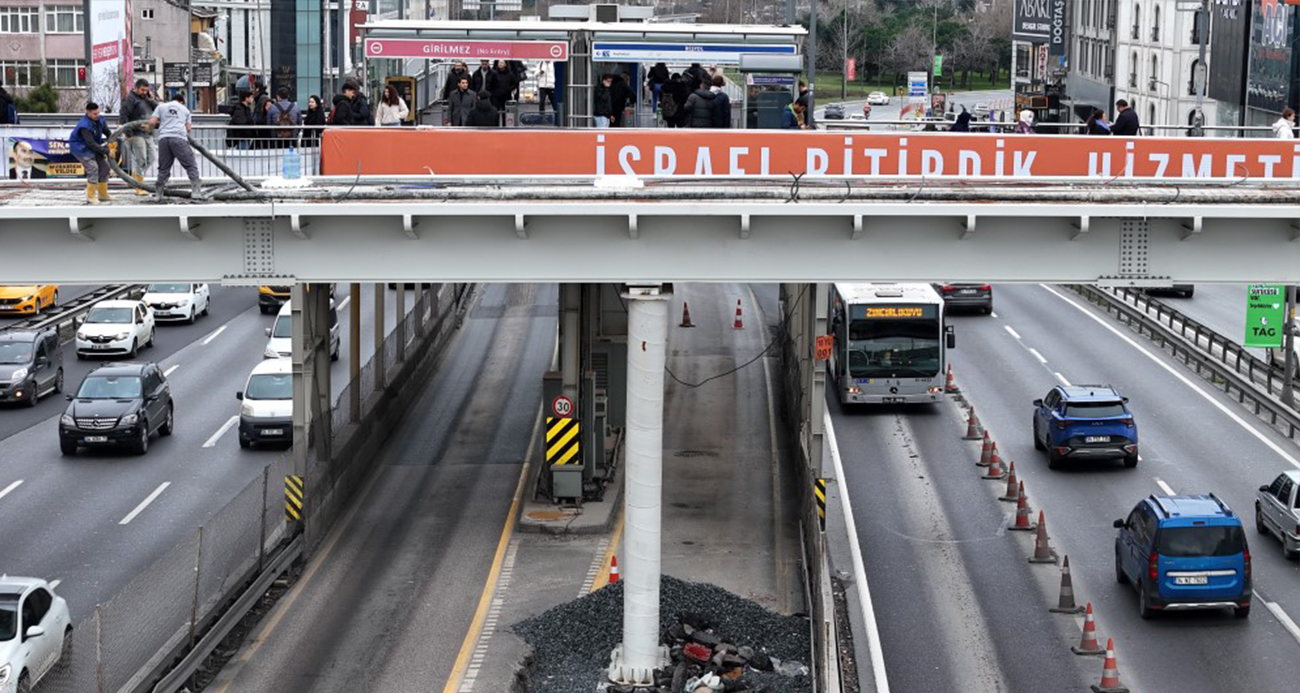 Beşyol metrobüs durağı yenileme çalışması mart ortasına kadar devam edecek