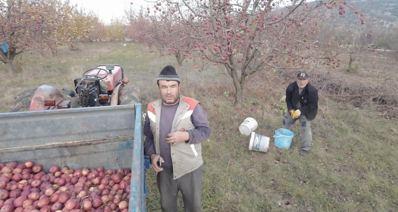 Tarlada çalışan babaya ’dron’ şakası gülme krizine soktu