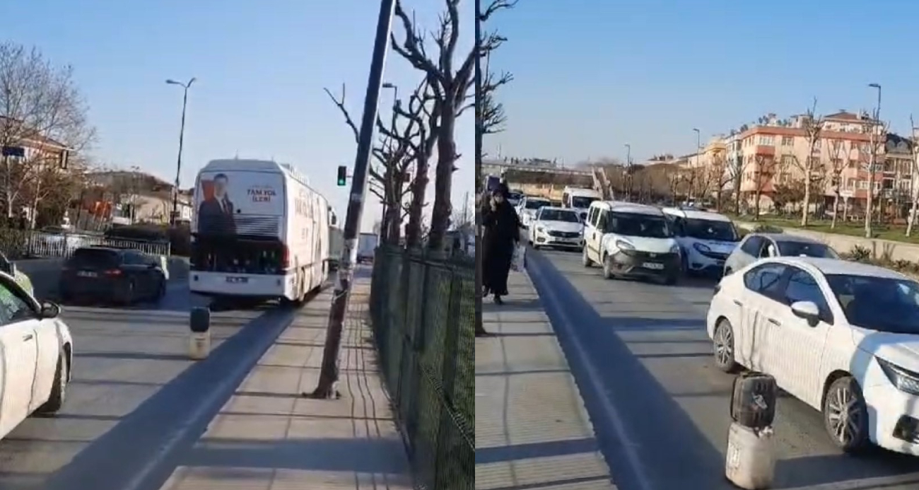 CHP yönetimindeki İstanbul’da bu kez seçim otobüsü arızalandı