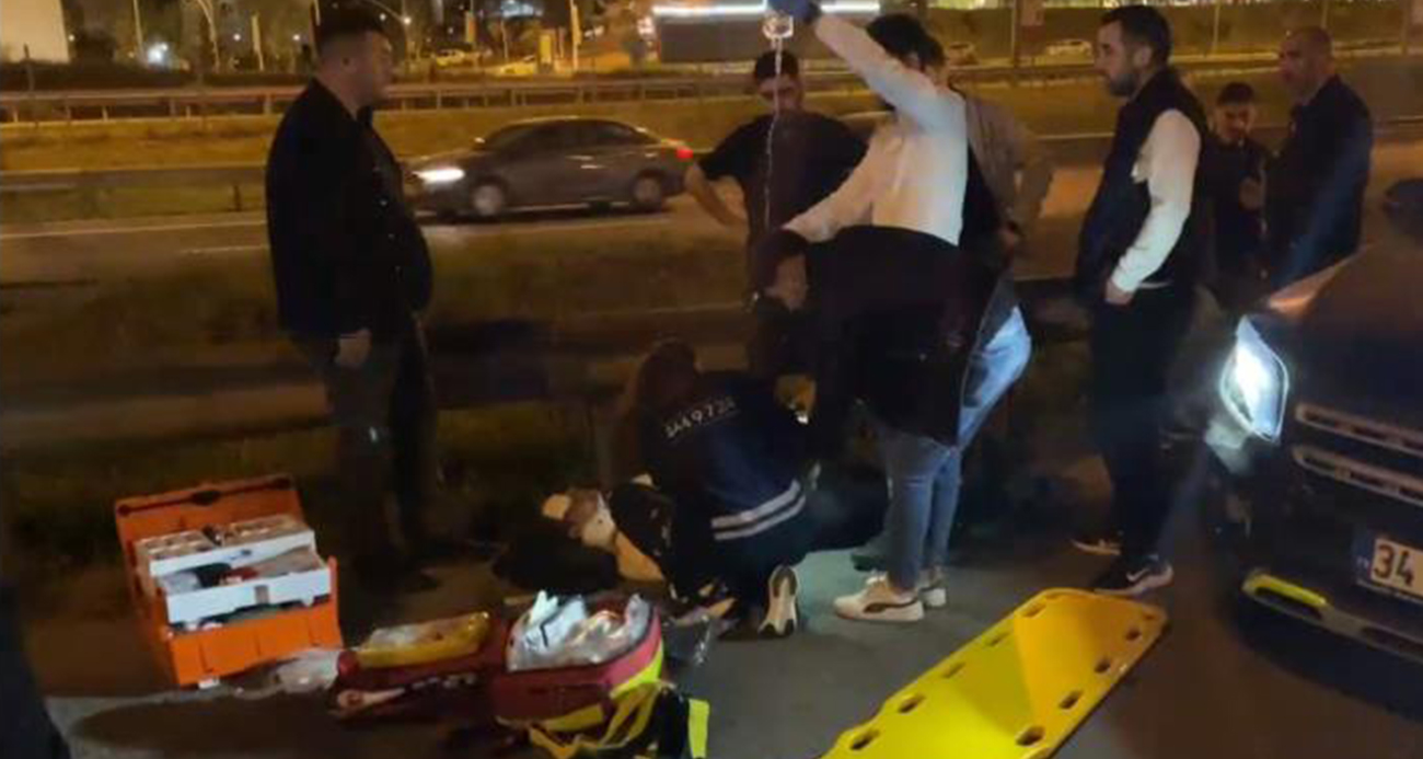 TEM Otoyolu’nda feci kaza!