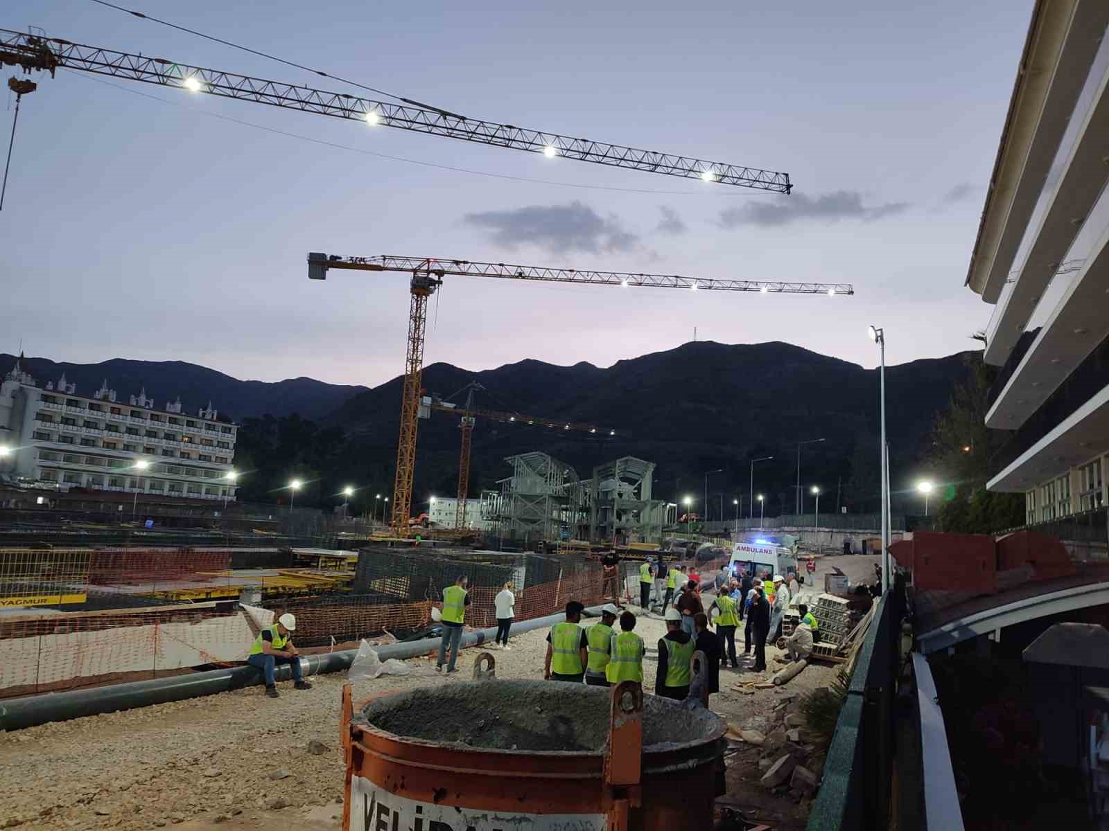 Marmaris’te inşaat alanında iş kazası: 1 ölü, 1 yaralı