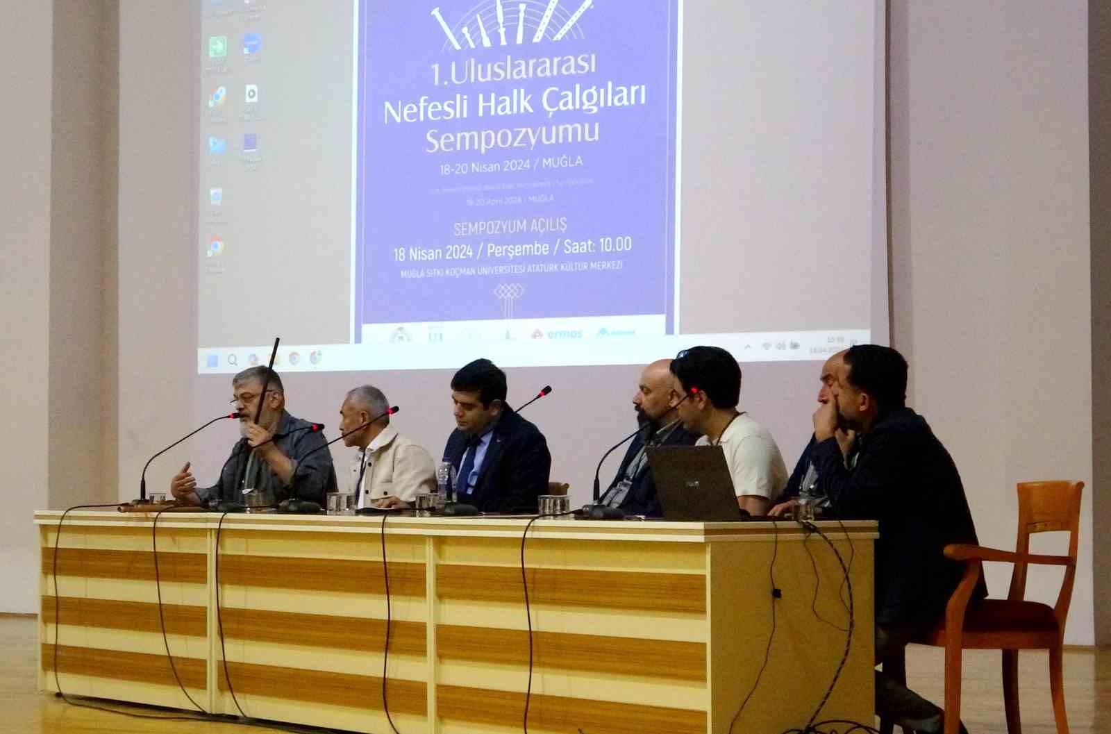 Muğla’da 1’inci Uluslararası Nefesli Halk Çalgıları Sempozyumu açılış töreni ile başladı