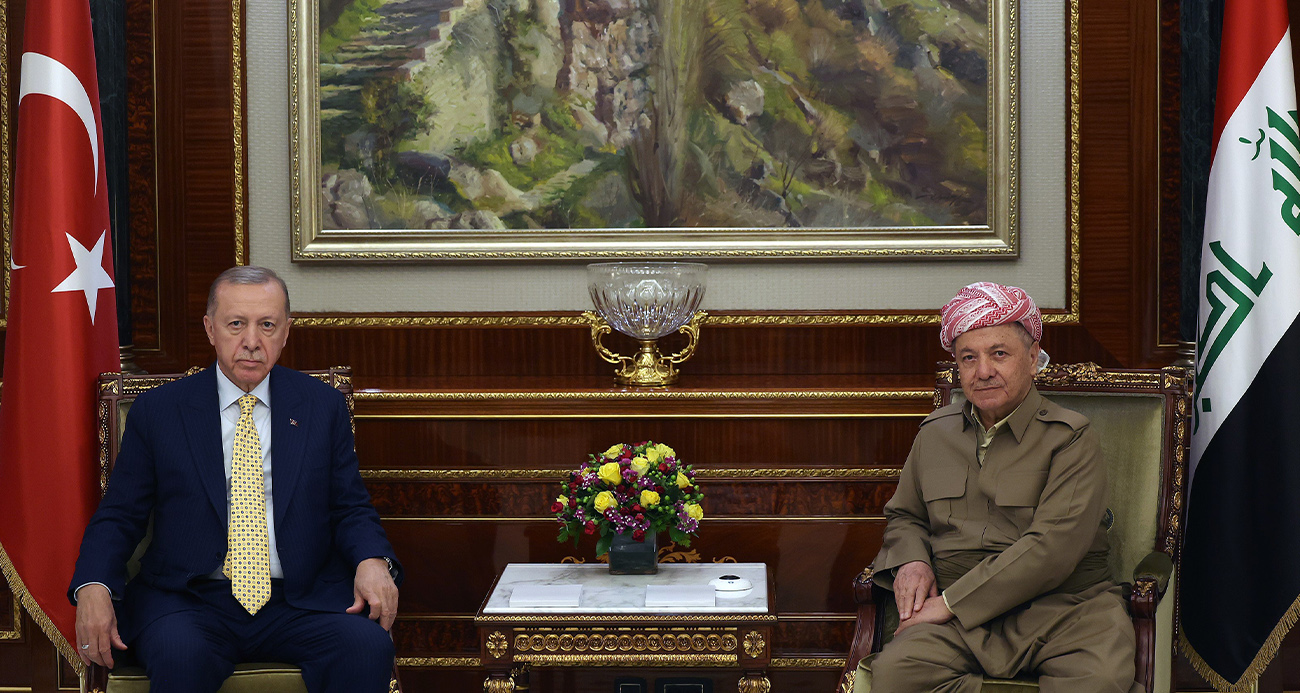 Cumhurbaşkanı Erdoğan, Mesut Barzani’yi kabul etti