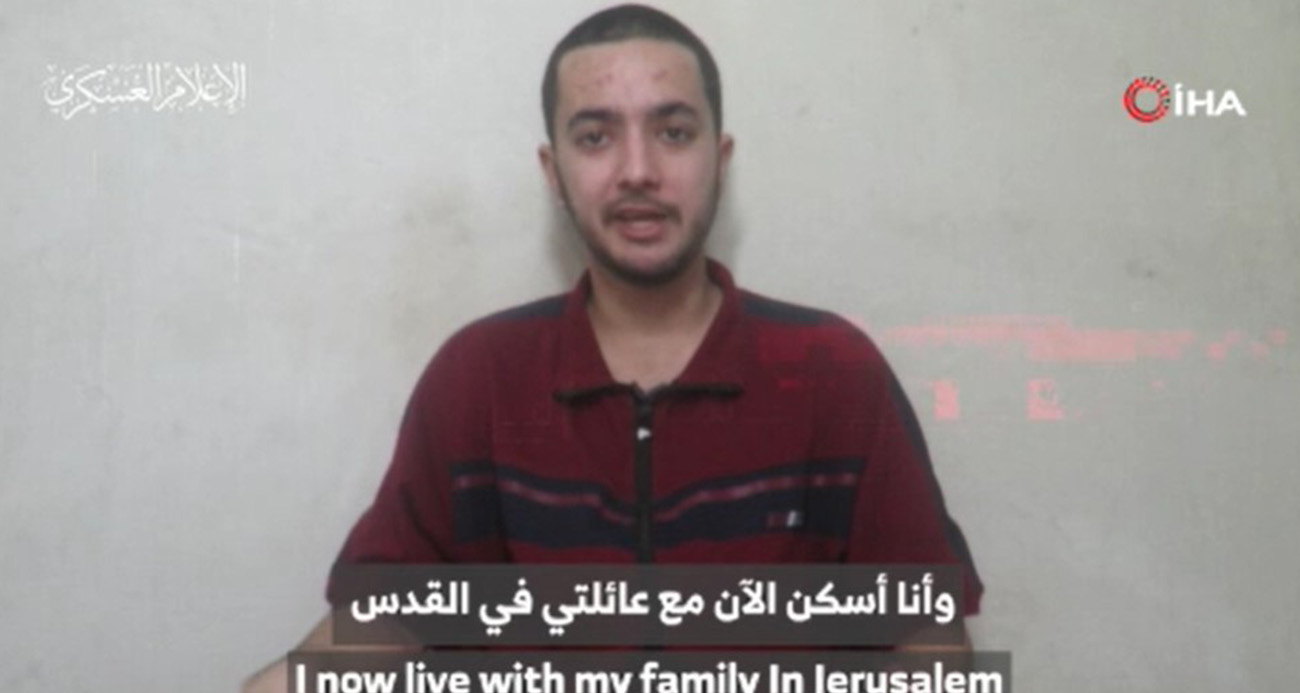 Kassam Tugayları, İsrailli esir Goldberg-Polin'in videosunu yayınladı