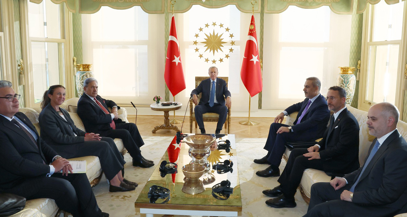 Cumhurbaşkanı Erdoğan, Yeni Zelanda Başbakan Yardımcısı Peters’i kabul etti