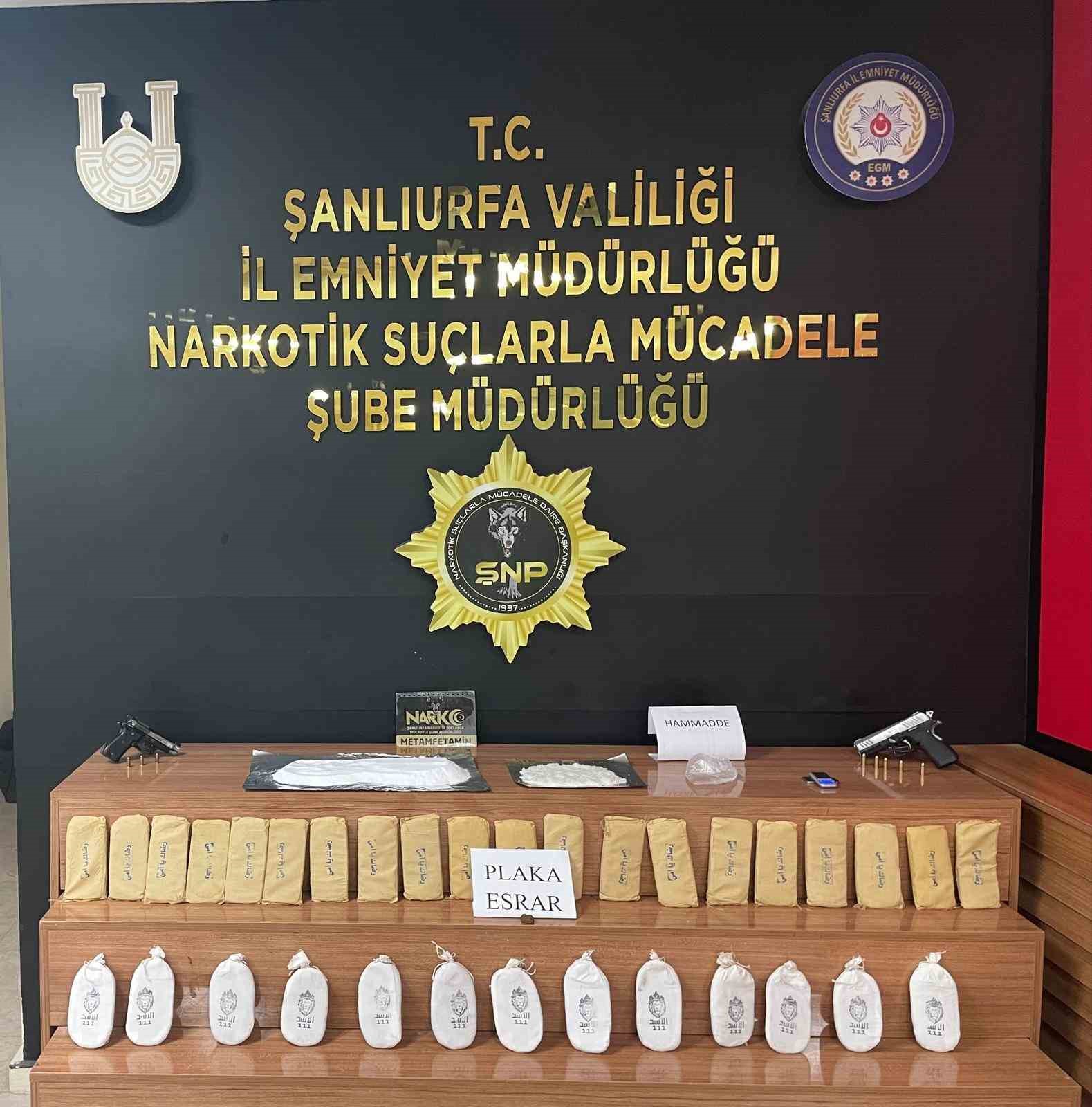 Şanlıurfa’da uyuşturucu operasyonu: 4 gözaltı