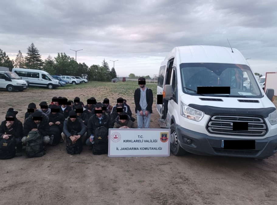 Kırklareli’nde 45 kaçak göçmen yakalandı