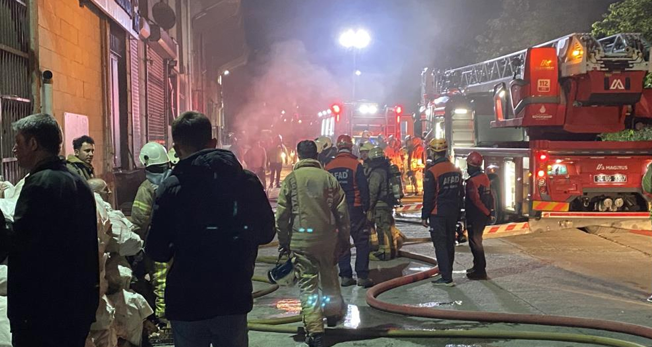 Başakşehir’de mobilya atölyesinde korkutan yangın