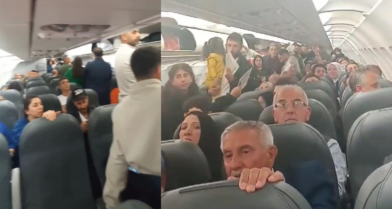 Türk Hava Yollarının uçağında saatlerce beklediler