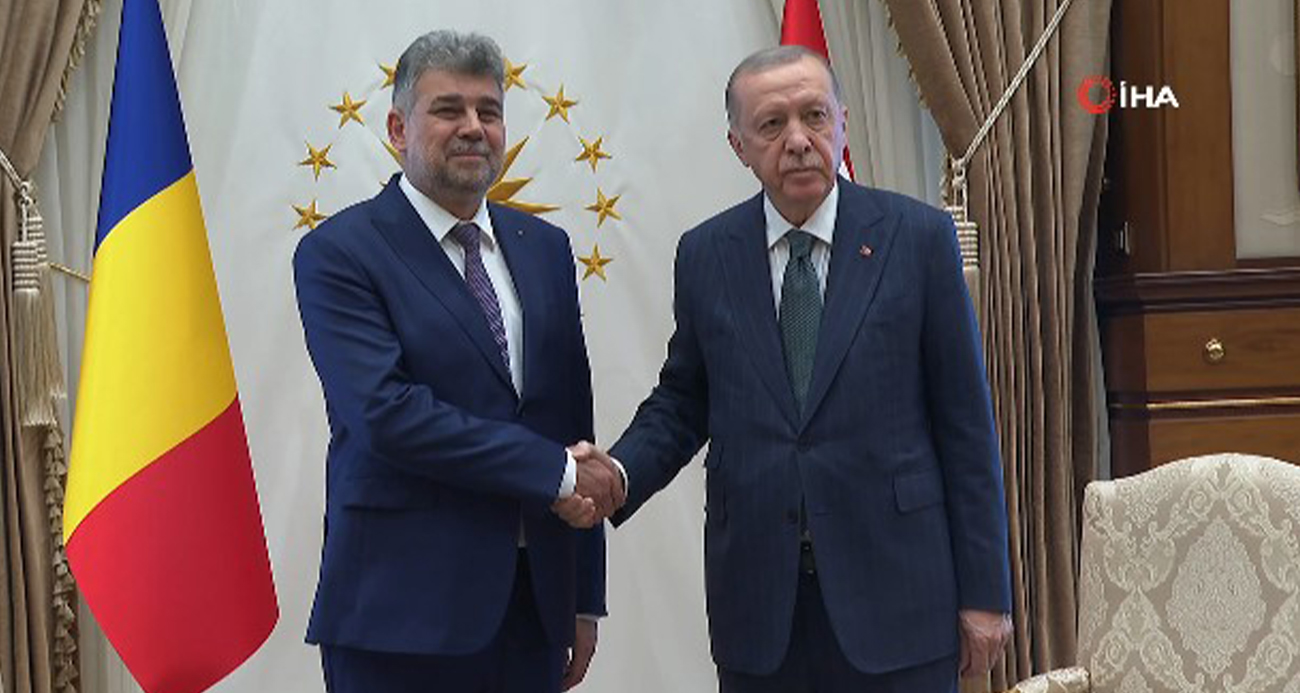 Cumhurbaşkanı Erdoğan, Romanya Başbakanı Ciolacu ile görüştü