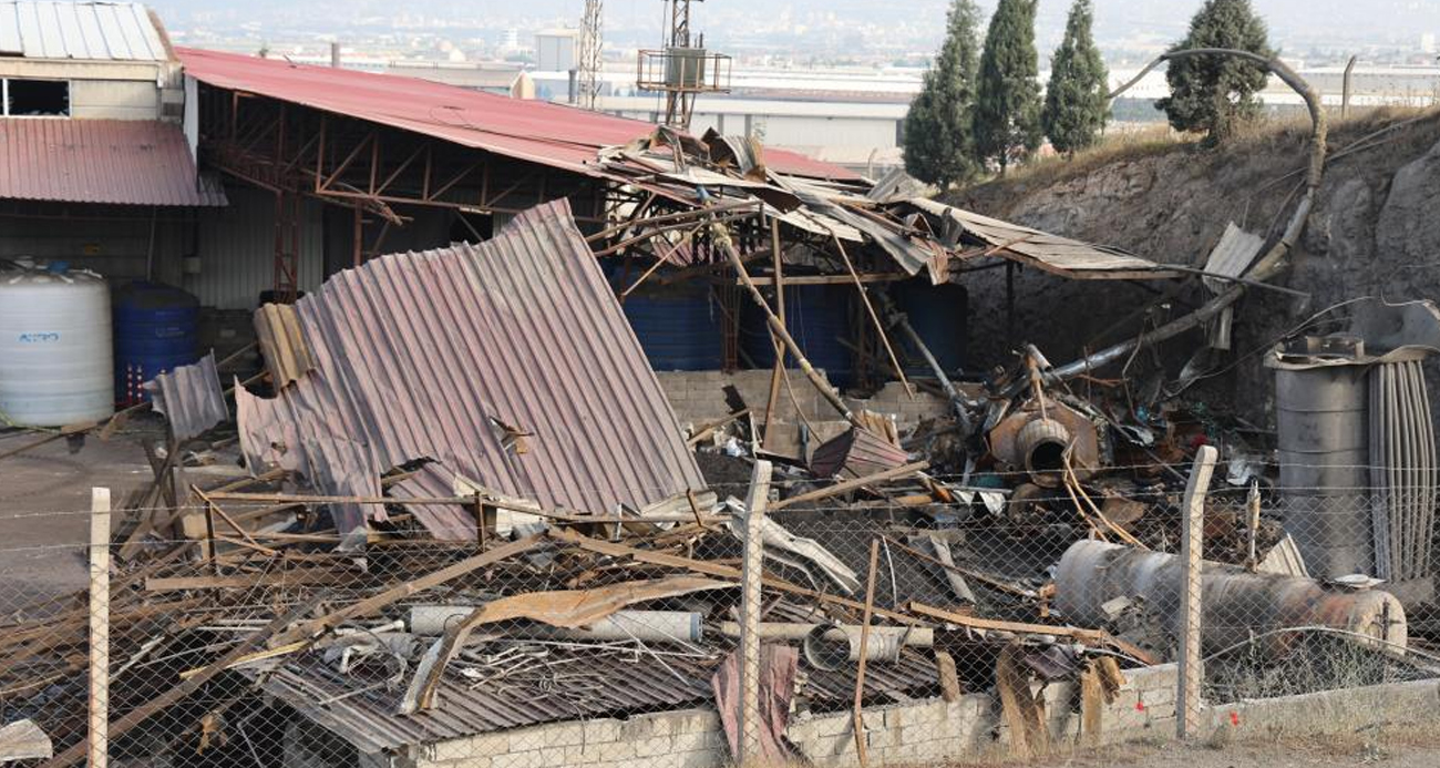 Fabrikadaki patlamanın boyutu gün ağarınca ortaya çıktı