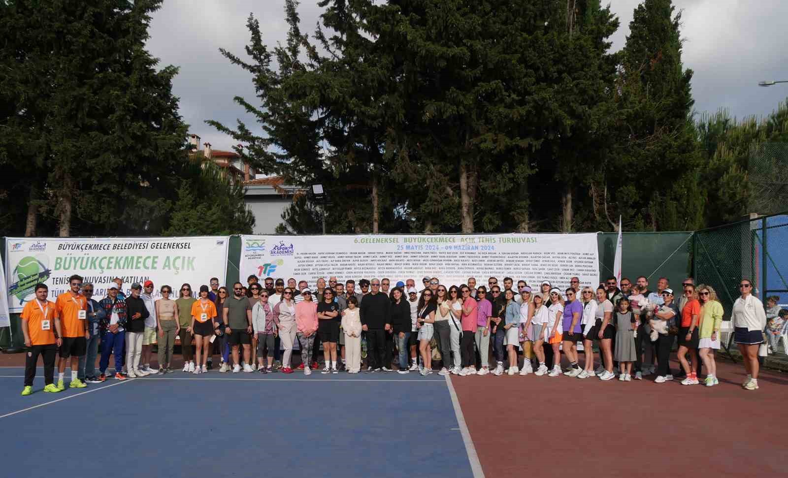 Büyükçekmece 6. Açık Tenis Turnuvası başladı