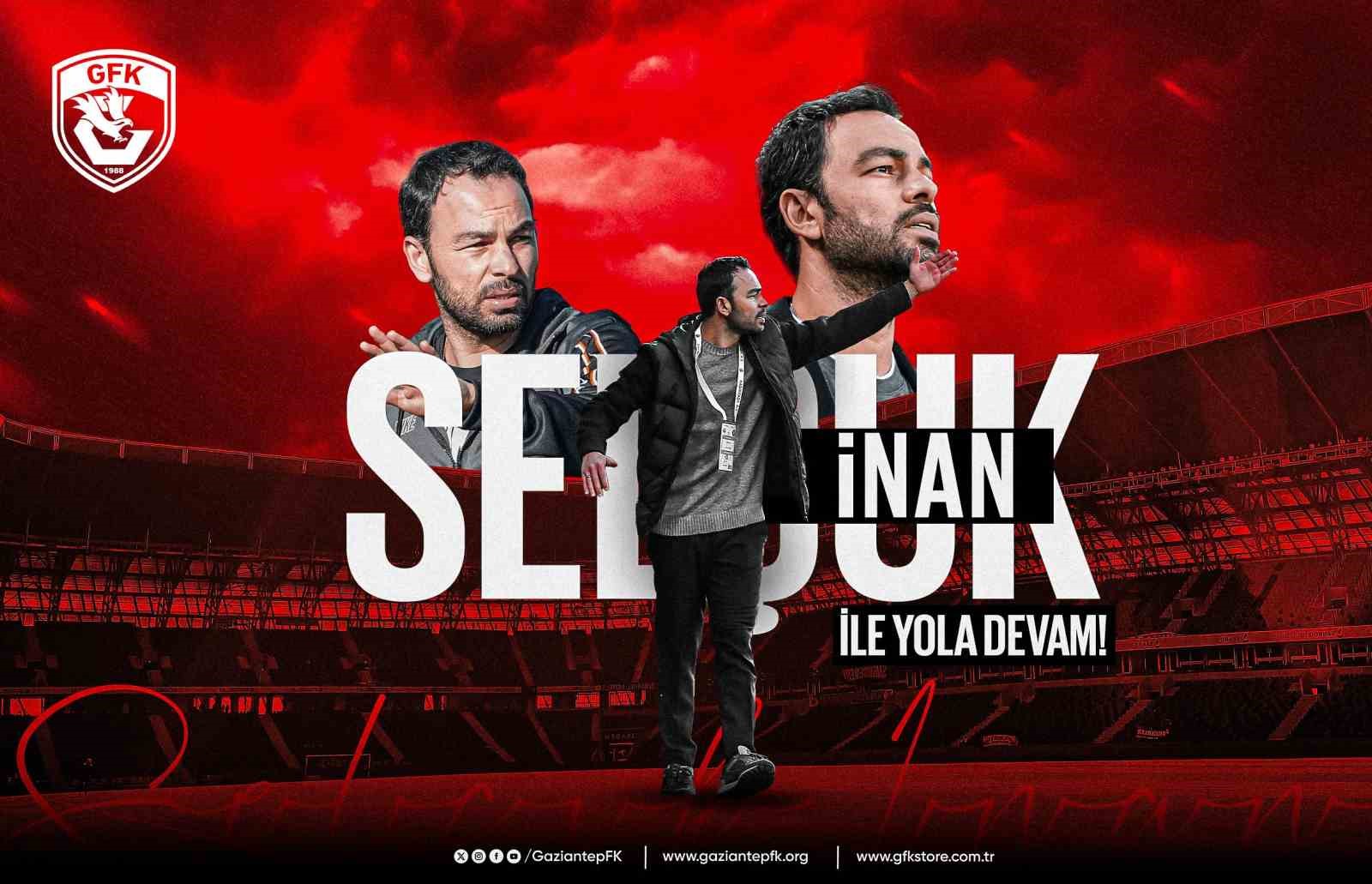 Gaziantep FK, Selçuk İnan’la yola devam ediyor