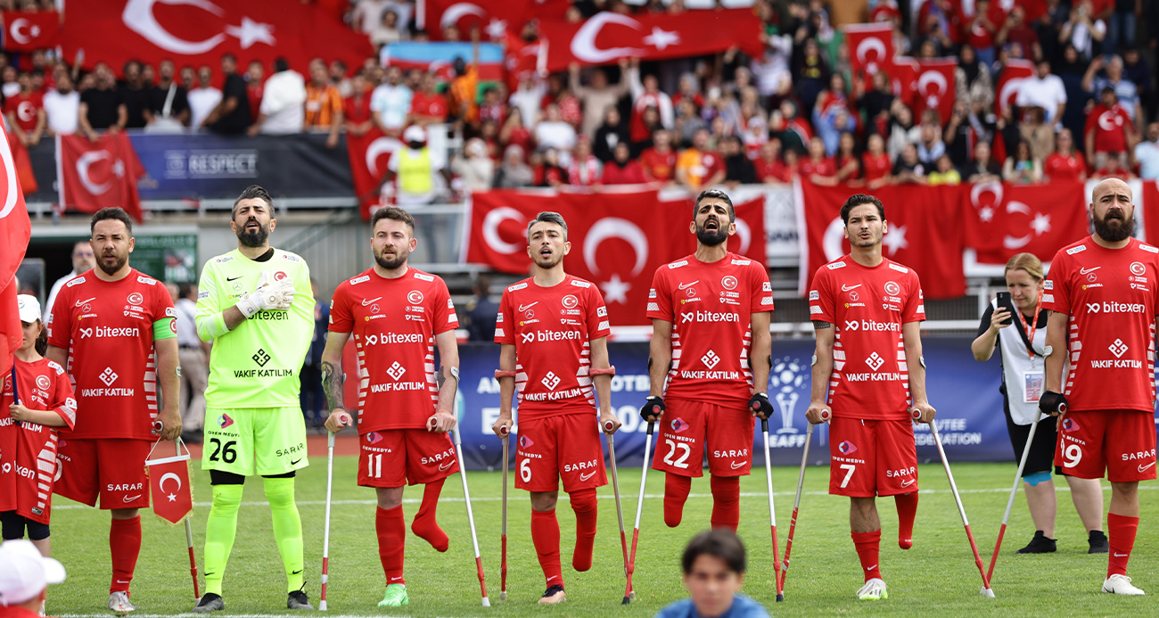 Ampute Milli Futbol Takımı üst üste 3. kez Avrupa şampiyonu