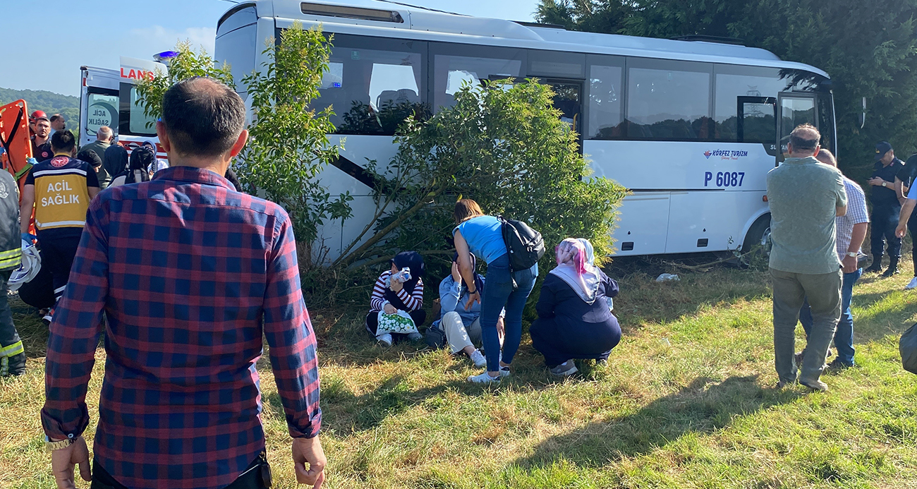 İşçi servisi ile kamyon kafa kafaya çarpıştı: 1’i ağır 27 yaralı