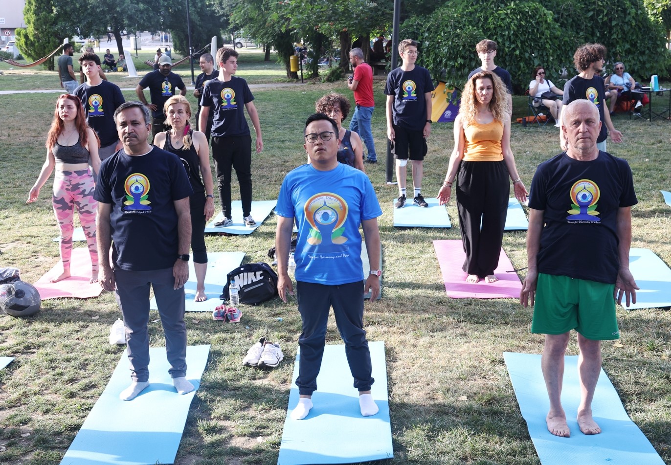 Yoga Günü’nü birlikte kutladılar