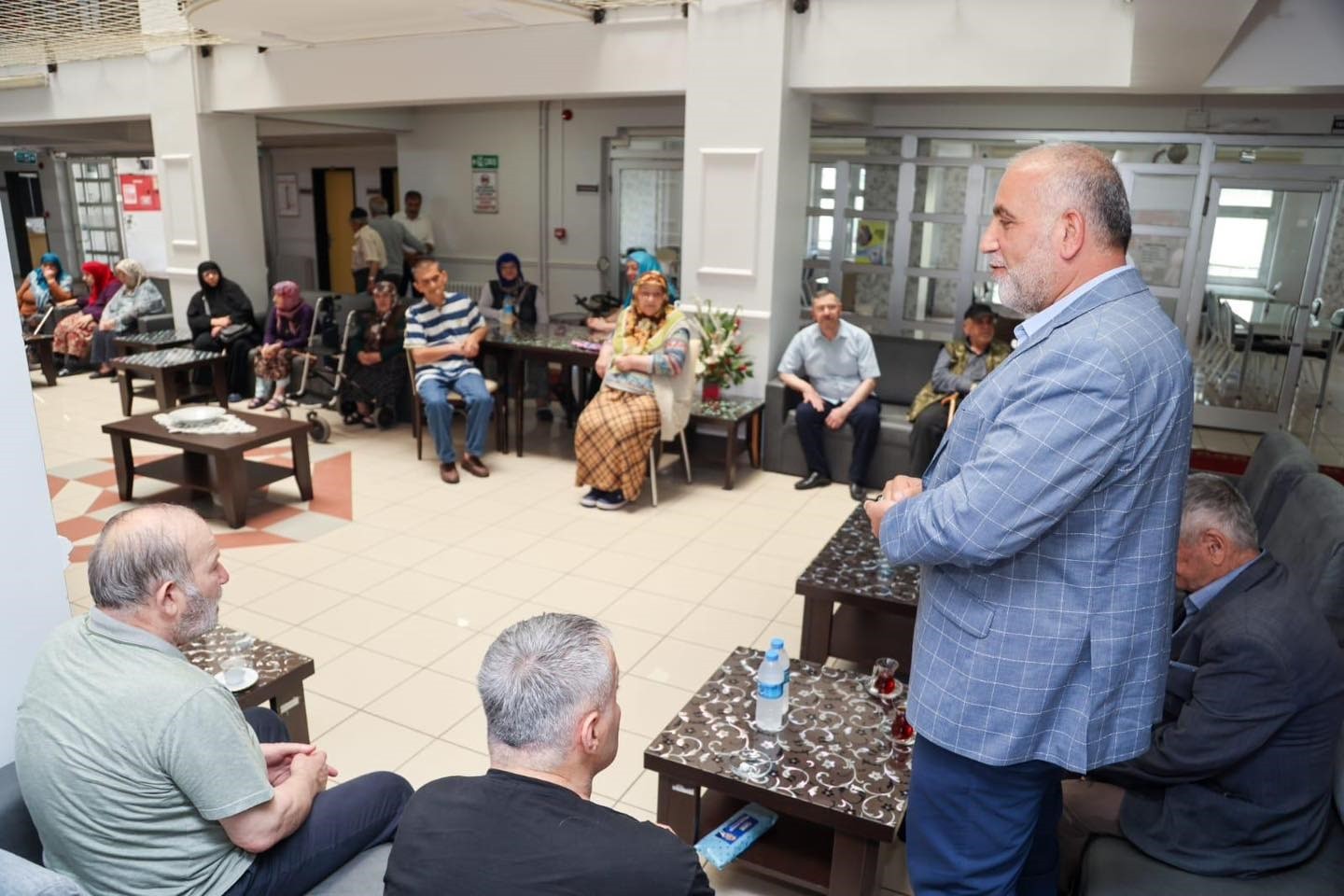 Başkan Sandıkçı’ya büyüklerden dua