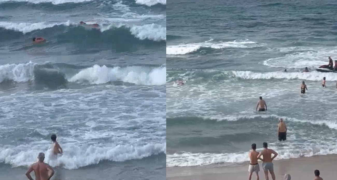 Şile’de boğulmak üzere olan kadını vatandaşlar kurtardı