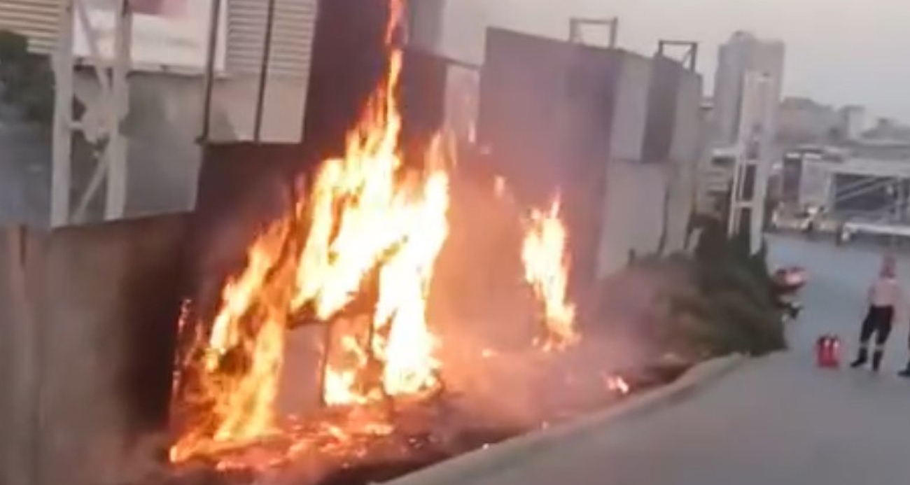 Başakşehir’de Mall of İstanbul AVM’nin otoparkında korkutan yangın