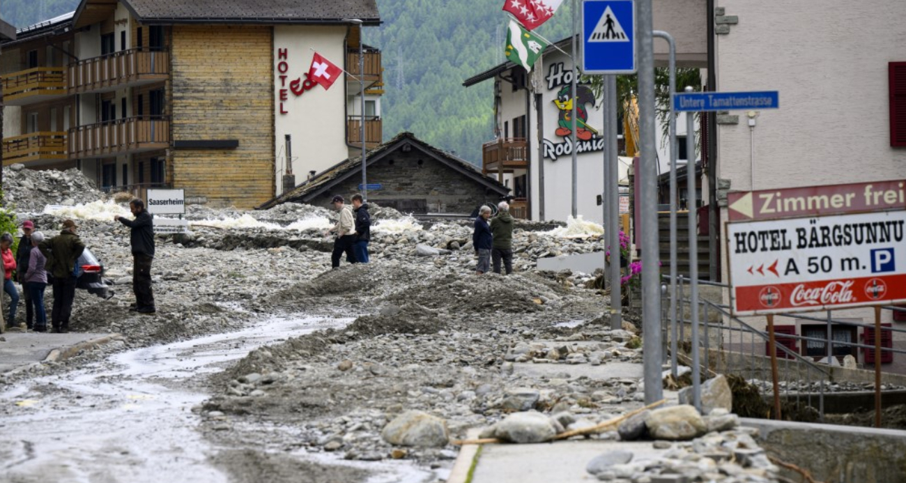 İsviçre'de heyelan ve sel: 4 ölü, 2 kayıp