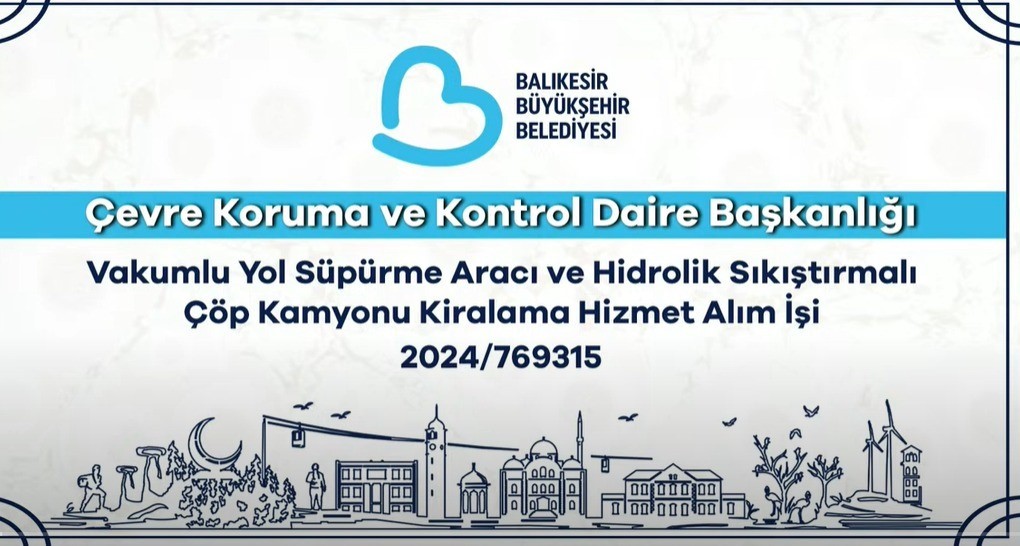 Balıkesir Büyükşehir Belediyesi ihaleleri canlı olarak yayınlayacak