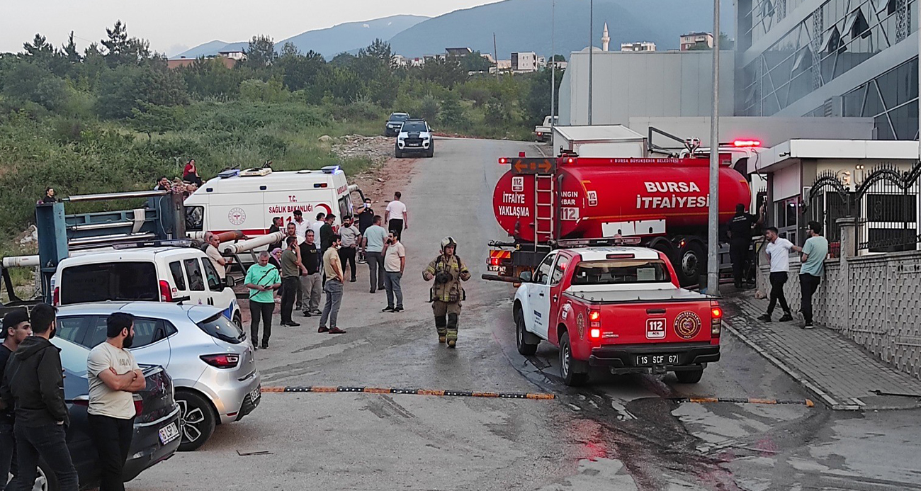 Bursa’da tekstil fabrikasında yangın