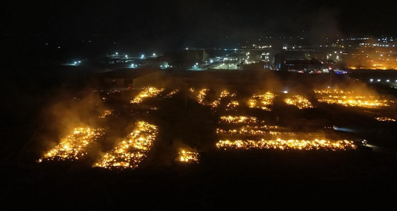 Söke OSB ‘yanardağ’ görünümü aldı