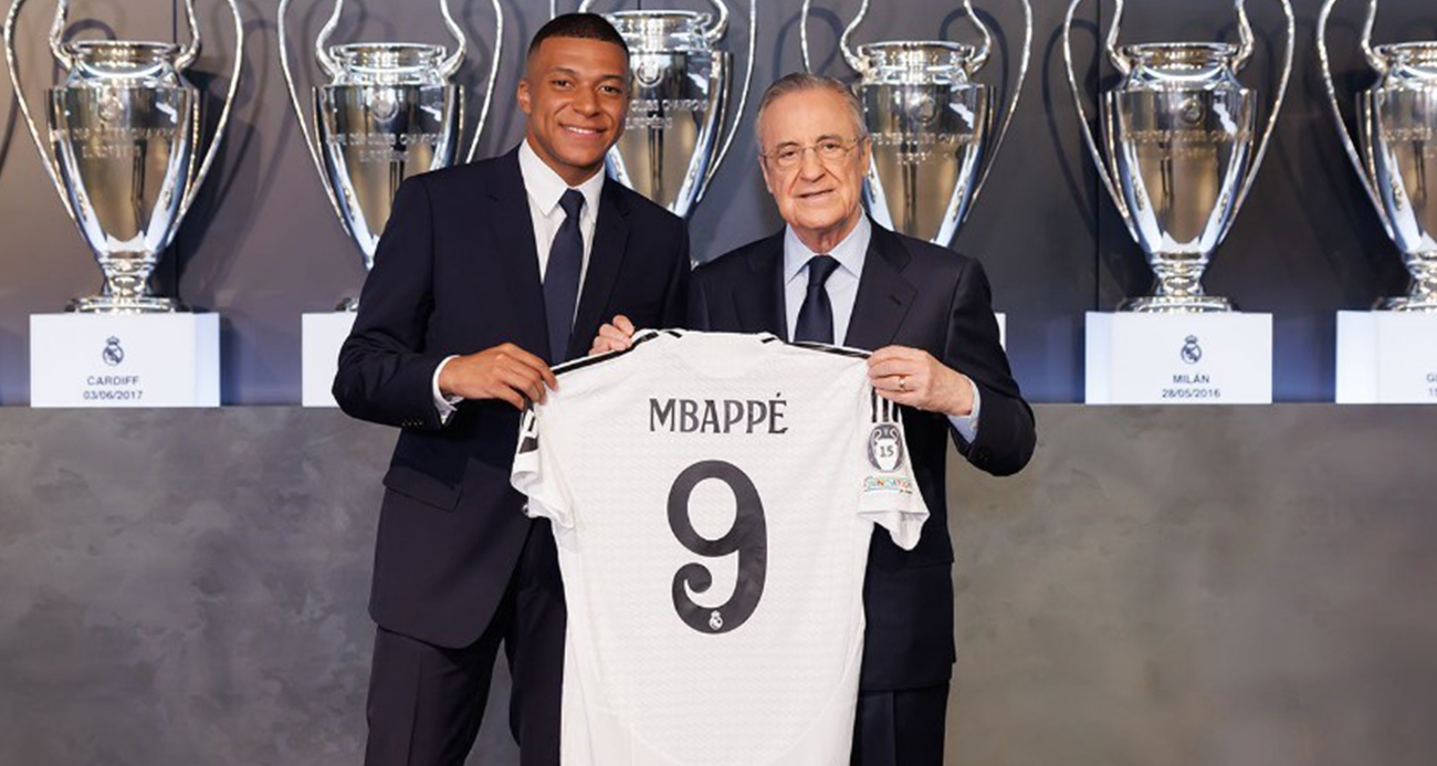 Real Madrid, Mbappe’yi 5 yıllığına kadrosuna kattı