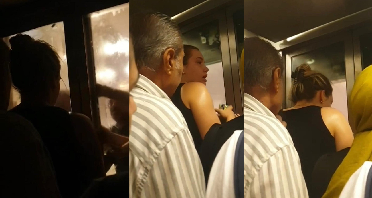 Metro asansöründe mahsur kaldılar