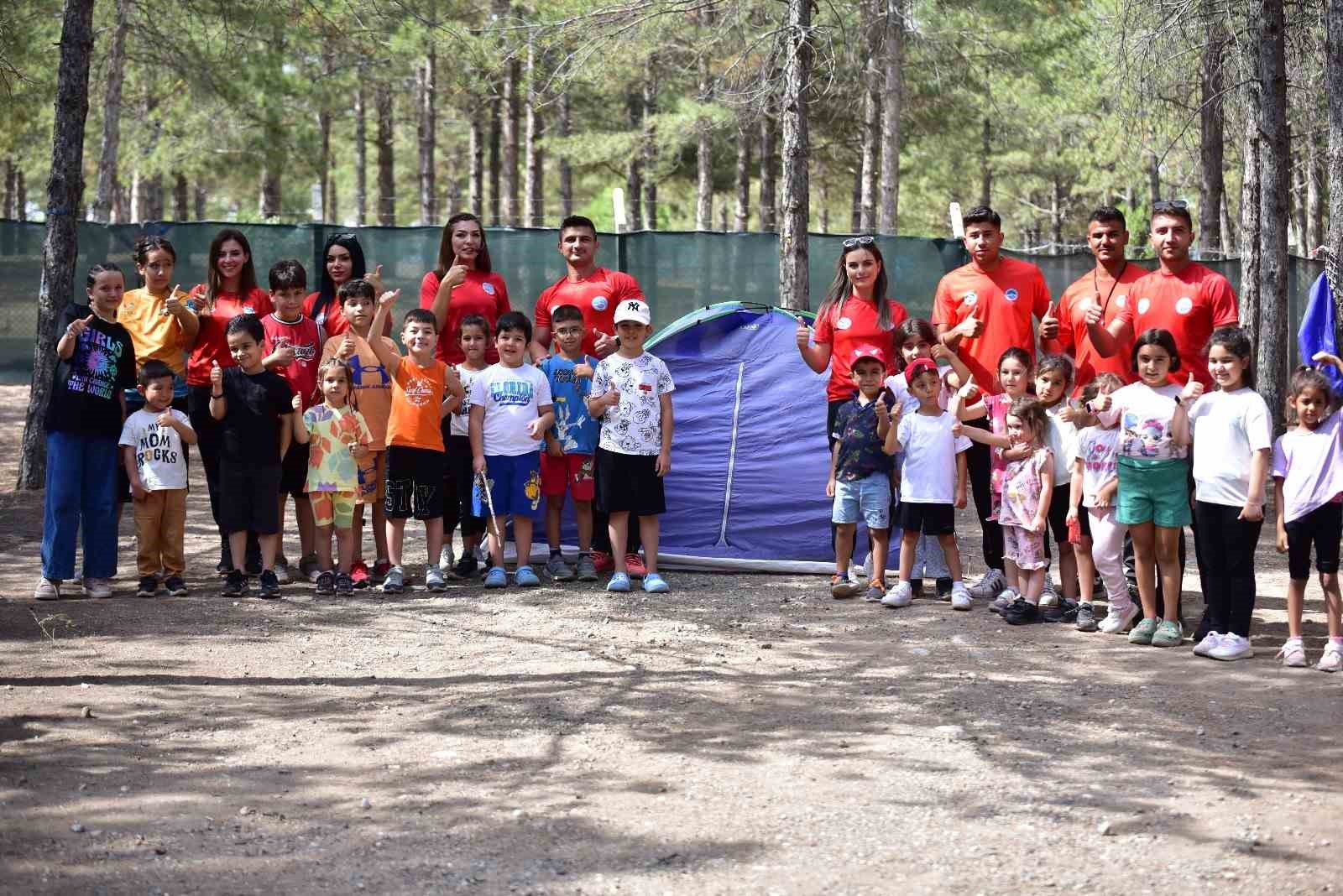 Büyükşehrin doğa kampı, çocukların vazgeçilmezi oluyor