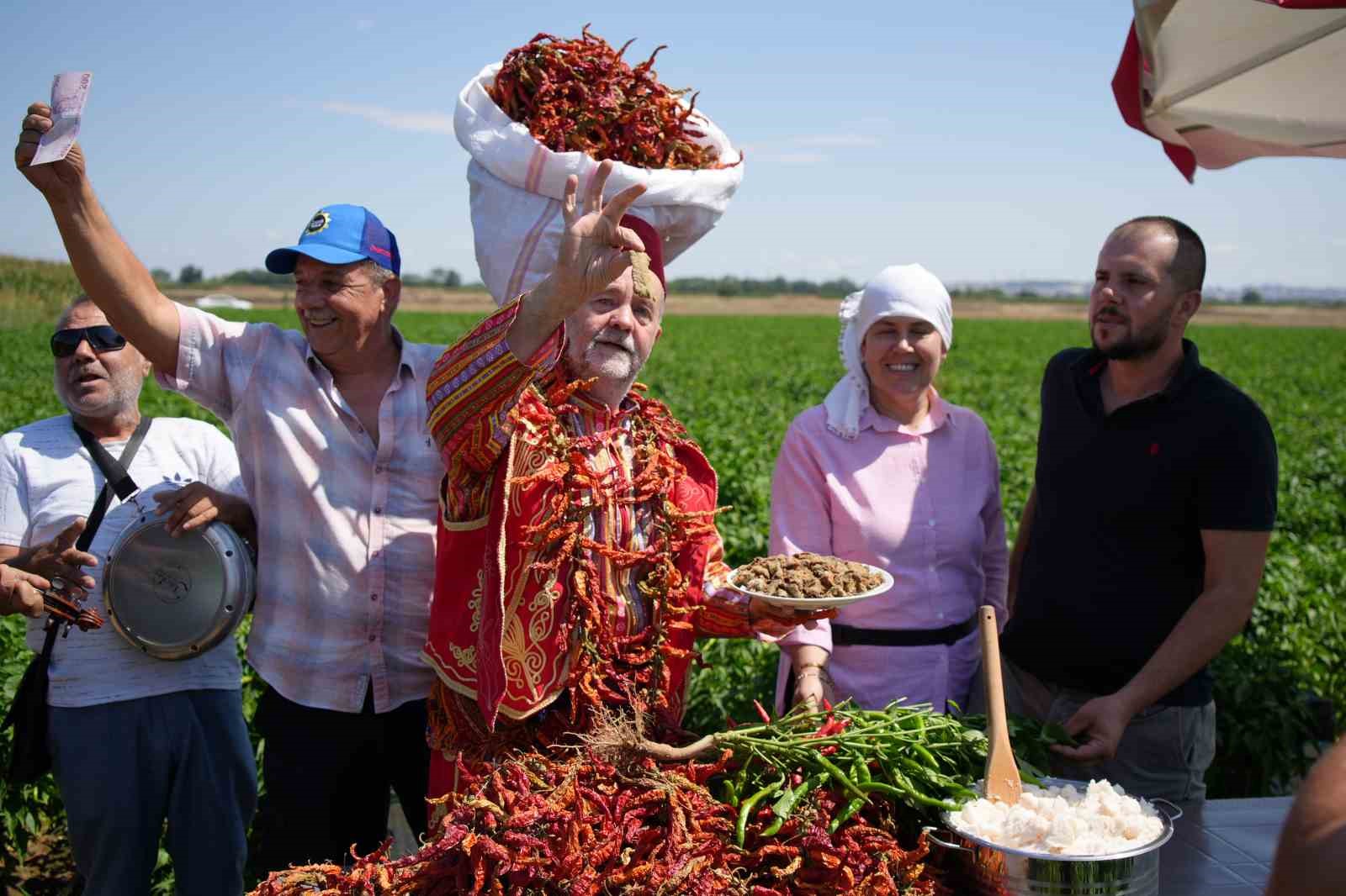 Edirne’de kavurucu sıcaklar Karaağaç biberinde hasadı geciktirdi