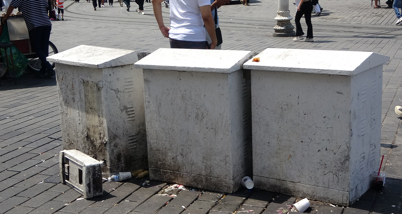 Taksim’de tehlike saçan trafo