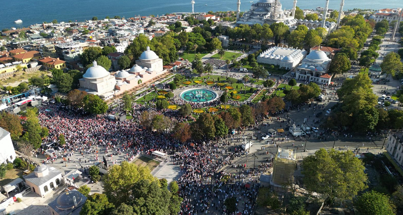 Ayasofya'da Büyük Gazze mitingi!