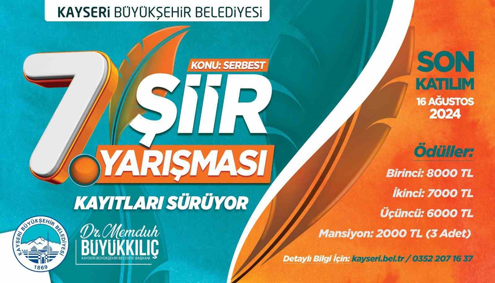 Şiir Yarışması’nın 7.’si için kayıtlar sürüyor