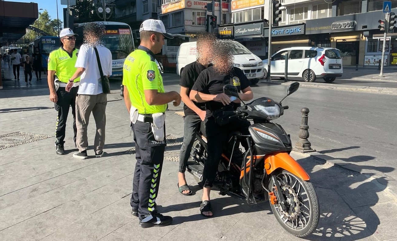 Gaziantep’te 93 motosiklet sürücüsüne 187 bin TL ceza