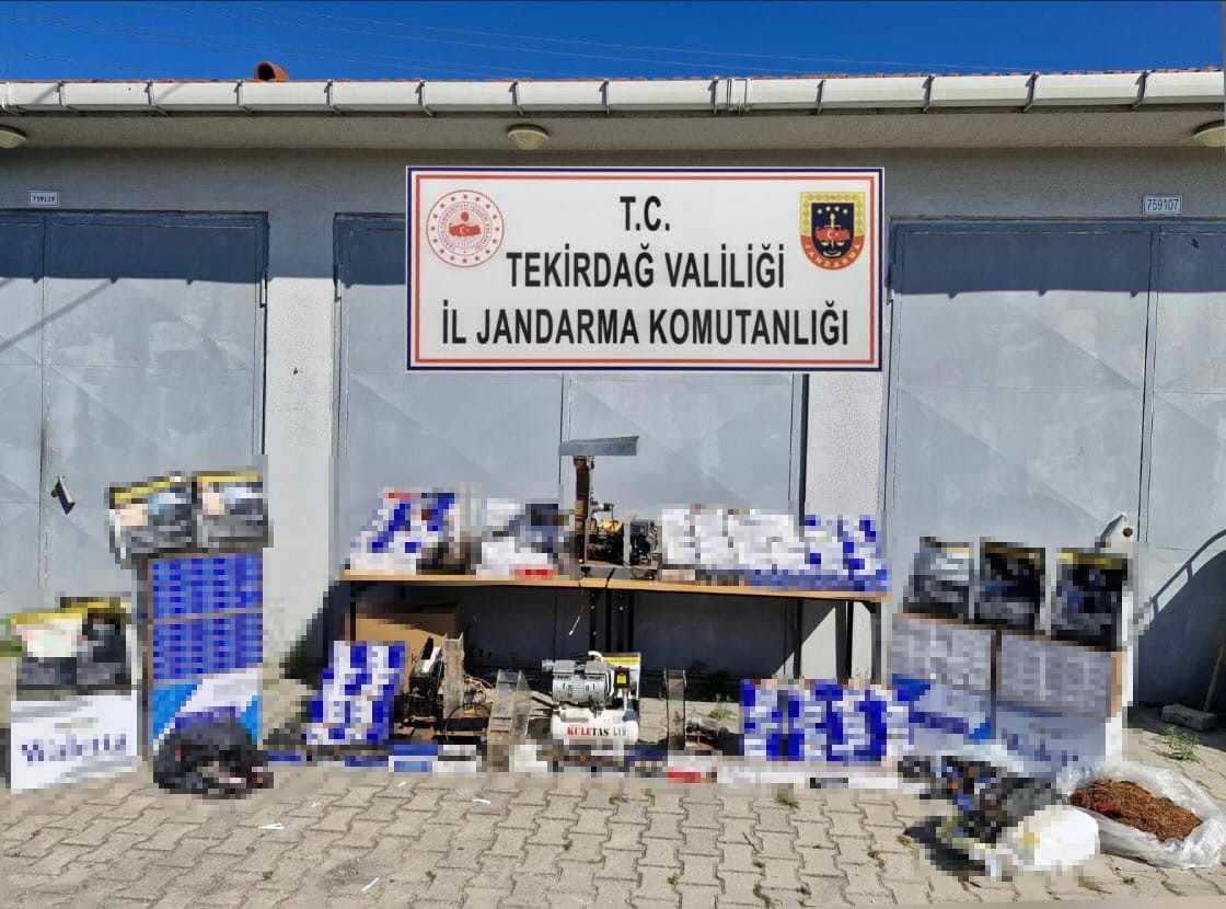 Tekirdağ’da kaçak tütün operasyonu: 1 milyon 100 bin TL değerinde malzeme ele geçirildi