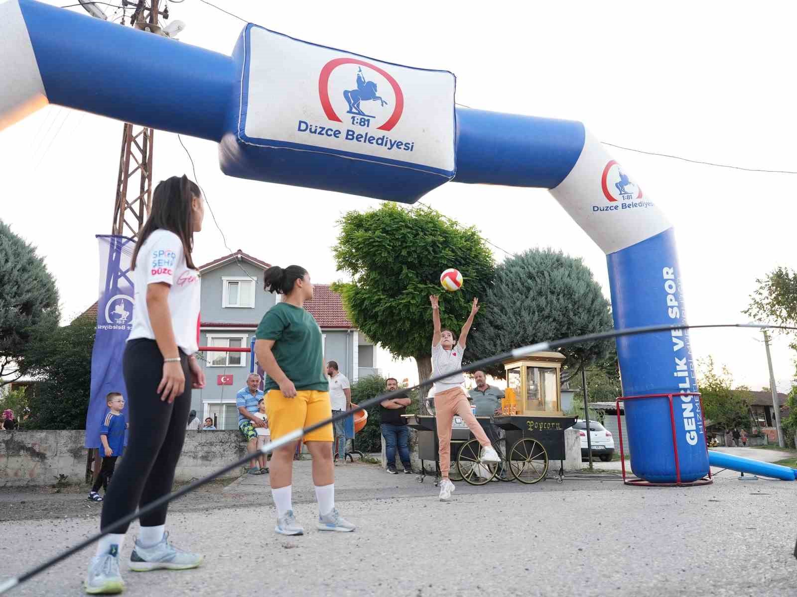 Düzce Belediyesi spor etkinliklerini mahallelere taşıyor