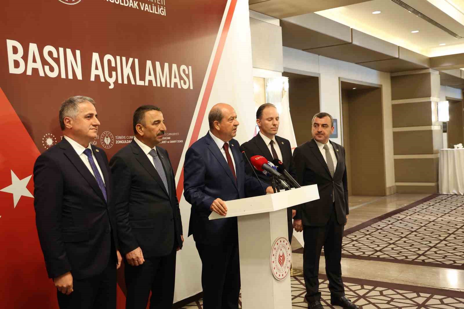 KKTC Cumhurbaşkanı Tatar, Zonguldak’ta gazilerle ve iş dünyasıyla bir araya geldi