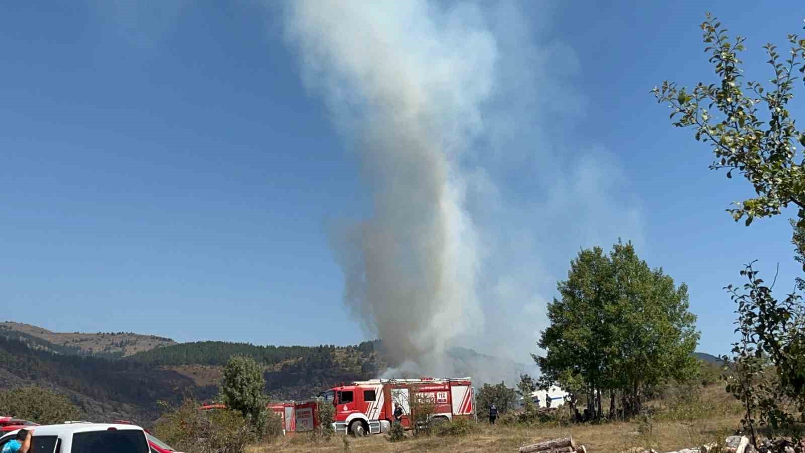 Alevlerin tekrardan göğe yükseldiği köyde vatandaşlar tedirgin: 